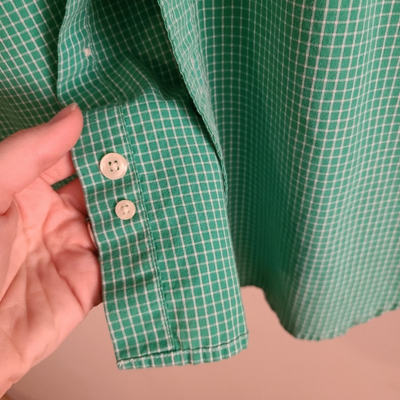 3/$20 chaps • green checked button down - Picture 5 of 6